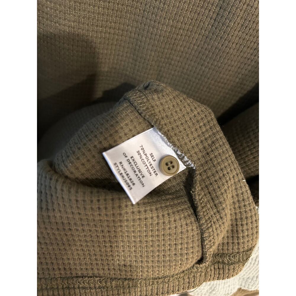 Bluevelvet Thermal waffleknit block sleeve oversize pullover - Picture 9 of 9
